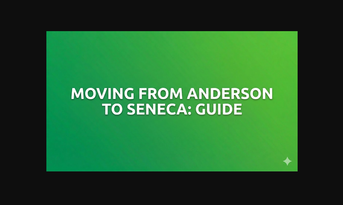 Moving From Anderson to Seneca Guide